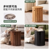 原始原素 Табурет из цельного дерева, штабелируемый обеденный стул, табурет из дуба, круглый табурет Jenga для многократного использования L713A