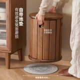 原始原素 Штабелируемый табурет из массива дерева, комбинация из североамериканского черного ореха, круглый табурет, штабелируемый табурет для небольшой квартиры, M113A