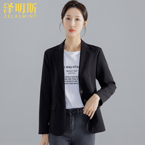 Zuming small blazer womens 2021 new black autumn suit suit suit formal dress professional design sense minority