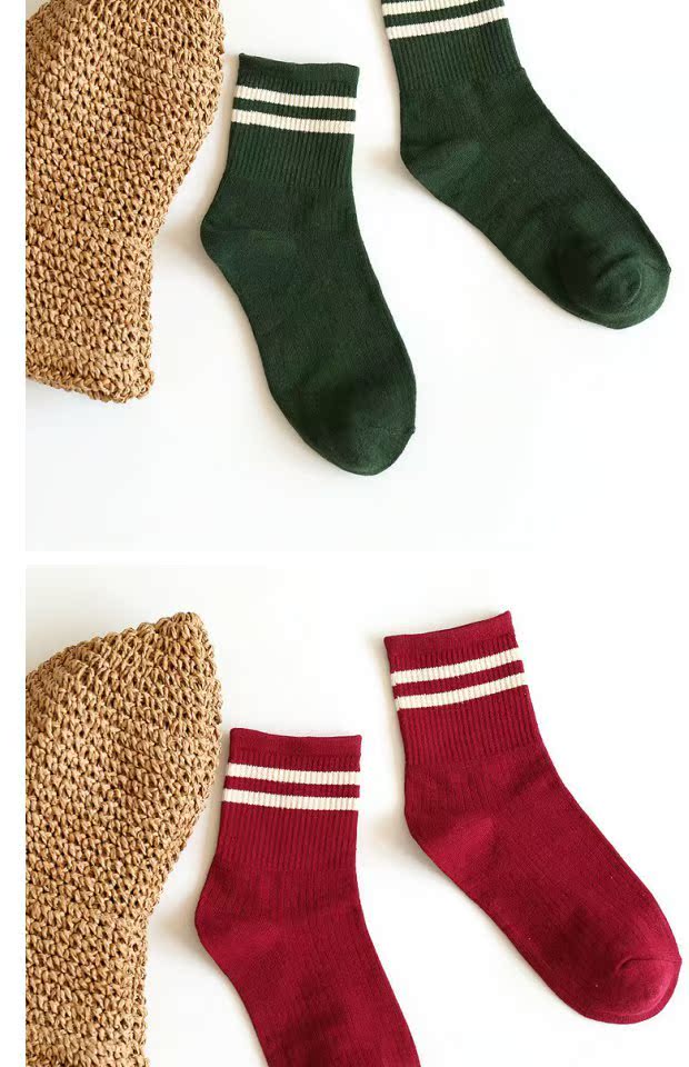 Phụ nữ Nhật Bản sóng gió nữ dài ống vớ vớ cotton ngắn ủng thủy triều thể thao đường phố vớ nữ tất xỏ ngón