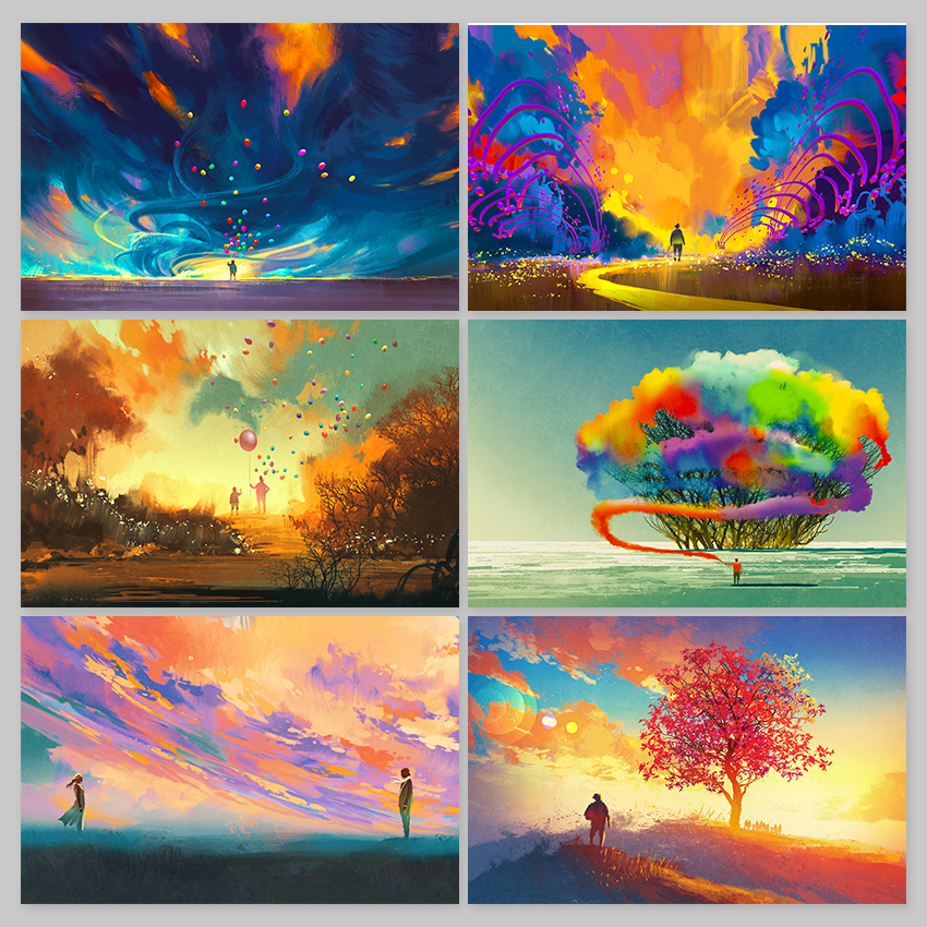 抽象風景画 油彩 O1CN01pkmr5A24devJDTpQ5_!!0-