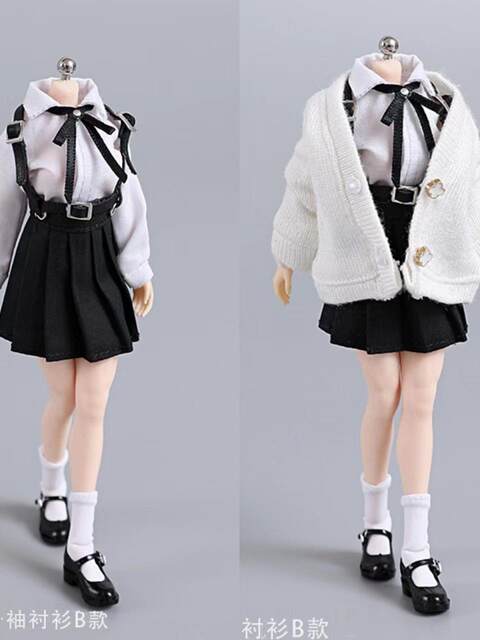 In Stock Cdtoys Cd042 1/12 Female Soldier Student Jk Skirt Set Suitable for 1:12 Plastic Body
