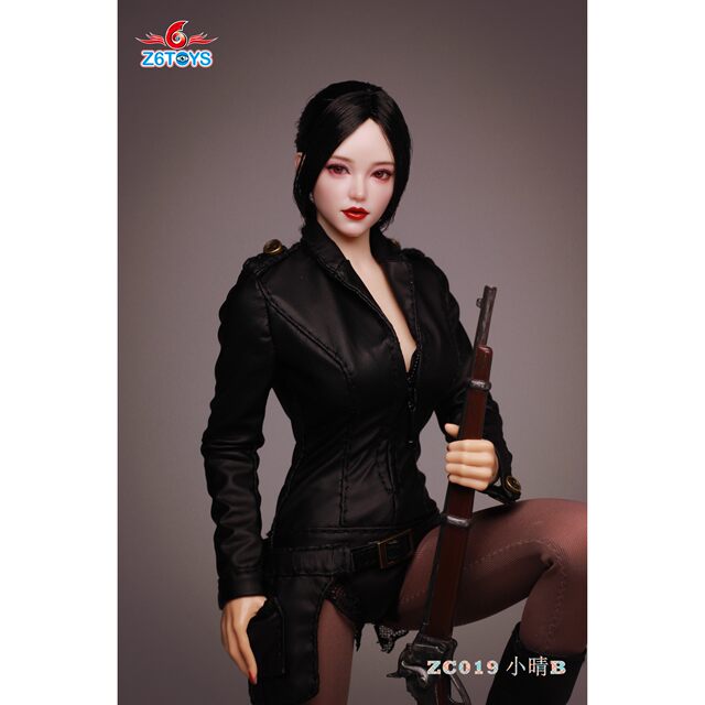 In Stock Z6Toys Zc019 Xiaoqing 1/6 Female Soldier Figure Asian Movable Eyes Beauty Head Sculpt Model White Skin Color