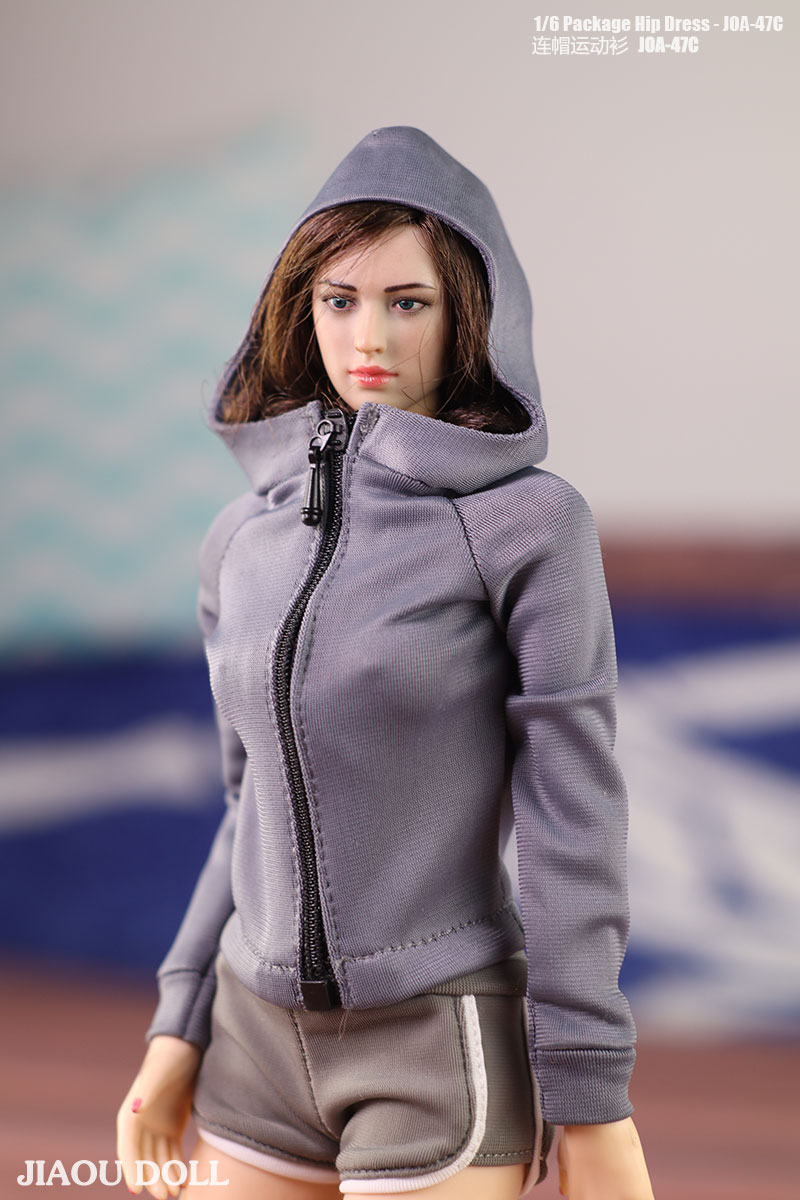 1/6兵人模型配件衣服12寸可动人偶女包胶素体 运动修身外套 岚TBL-阿里巴巴