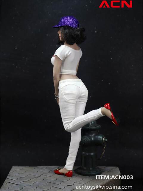 In Stock Acntoys 1/6 Action Figure Acn003 Trendy Women's Hip-Hugging Pants Denim Trousers Casual Pants