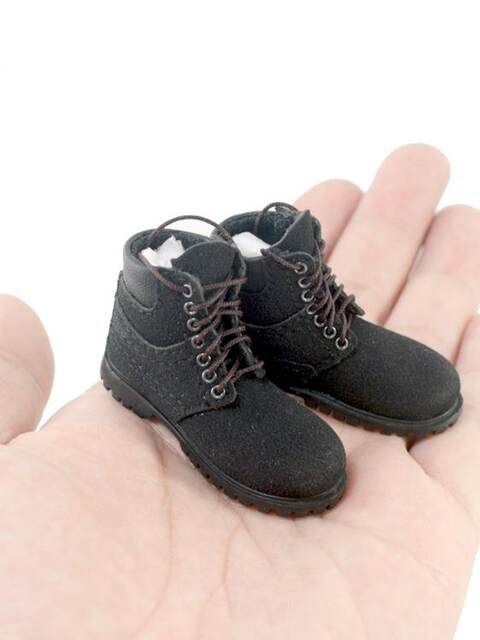 Super Fans 1:6 Male Soldier High-Quality Handmade Hiking Boots High-Top Shoes Trendy Martin Boots in Stock