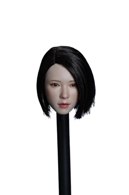 In Stock 1/6 Female Soldier Head Sculpt Sdh034 Asian Female Celebrity Hair Transplant Head Sculpt Suitable for Ph Lianbao Plastic Body