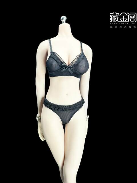 1/6 Female Soldier Plastic Body Accessories 12inch Clothing Elastic Underwear Bra and Panties Set with Back Hook