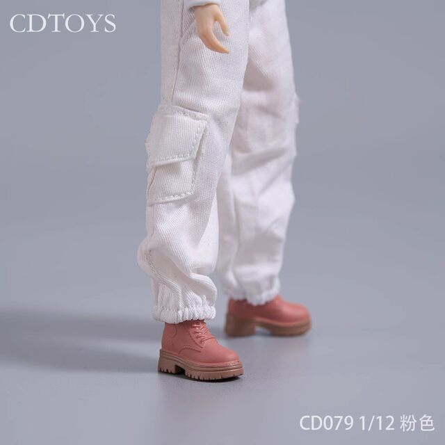 1/6 Female Soldier Figure 1/12 Work Shoes Versatile Thick-Soled Outdoor Hiking Shoes Cdtoys Cd078/Cd079 Solid
