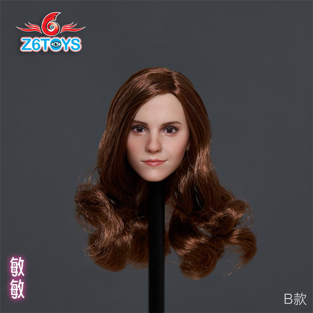 In Stock Z6Toys Zc012 Hermione Emma Watson 1/6 Female Soldier Figure European and American Realistic Movable Eyes Beauty Head Sculpt