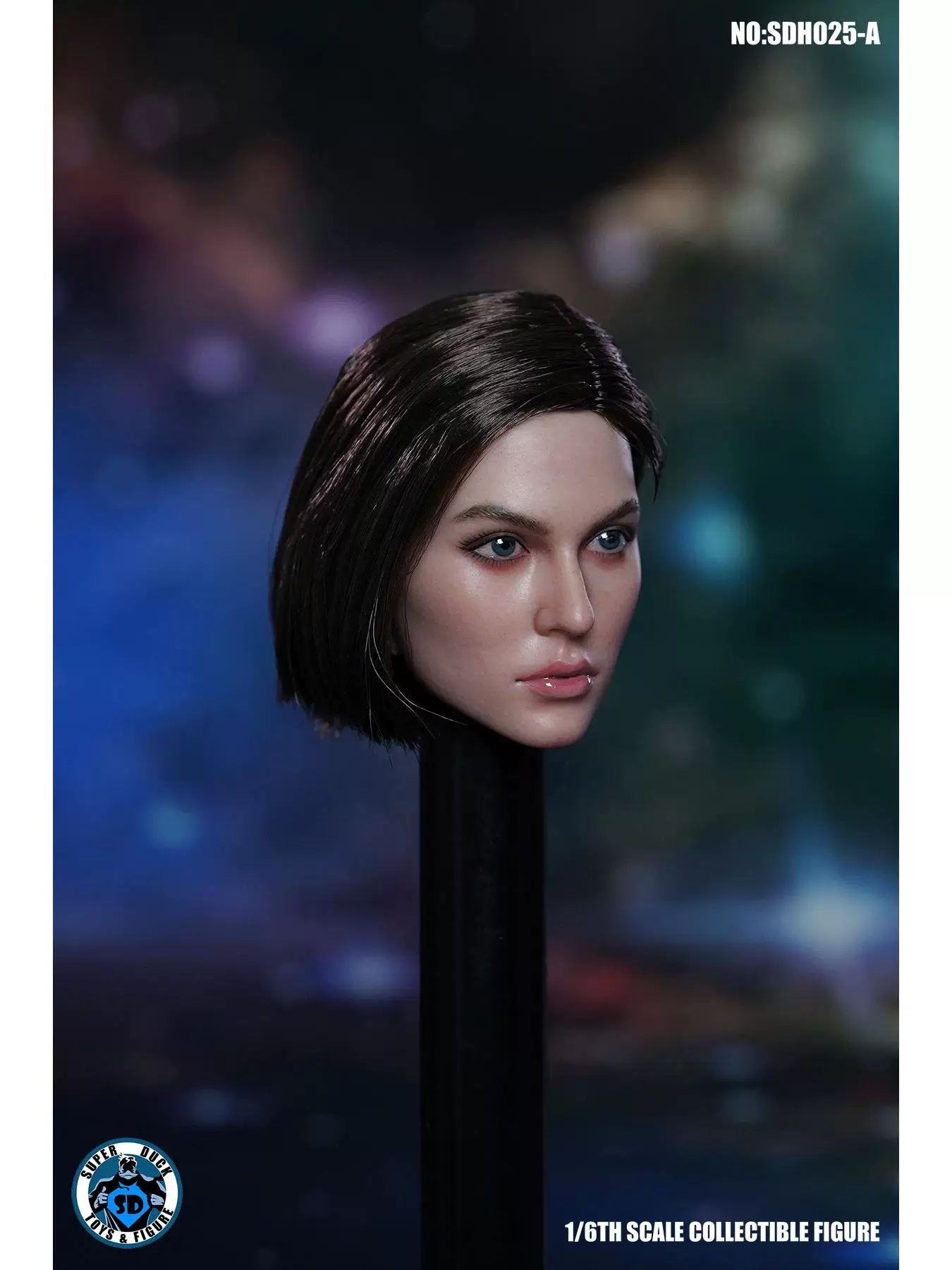 Портрет/Голова модели девушки-солдата 1/6 Spot Super Duck SDH025