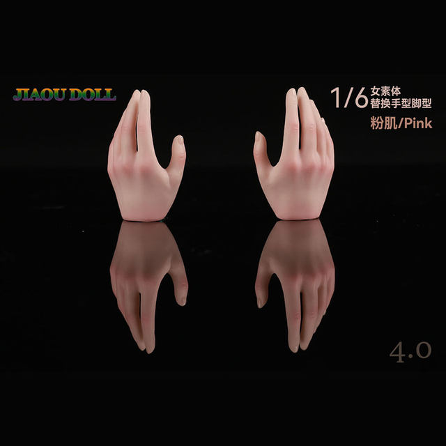 In Stock Jiaoudoll 1/6 Scale Female Soldier Figure Body Accessories Set, Hand and Foot Models, 4.0 Deluxe Edition