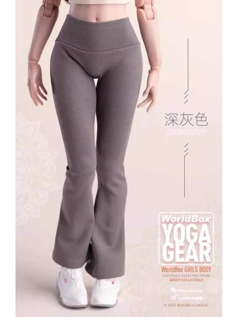 In Stock Worldbox 1/6 Yoga Clothing High-Elasticity Sports Women's Top Yoga Leggings Soldier Clothing