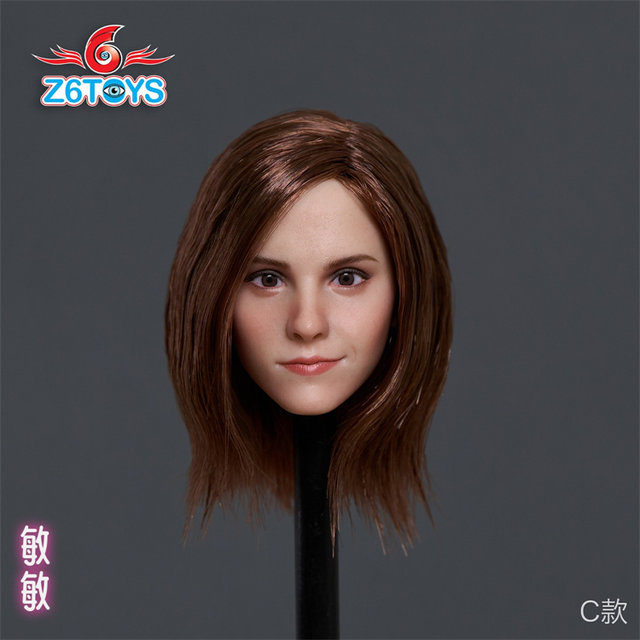 In Stock Z6Toys Zc012 Hermione Emma Watson 1/6 Female Soldier Figure European and American Realistic Movable Eyes Beauty Head Sculpt
