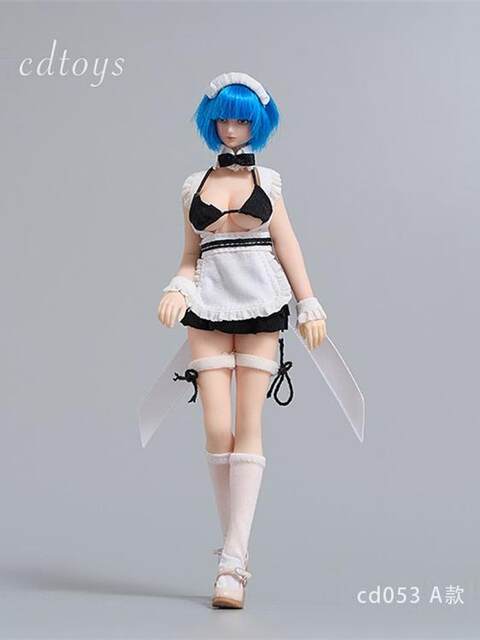 In Stock Cdtoys Cd053 1/12 Female Soldier Maid Outfit Suitable for 1/12 Female Body