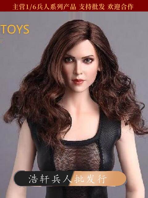 In-Stock 1/6 Scale Action Figure European and American Female Head Sculpt Gactoys Gc004 Suitable for Jo Ph Ht Plastic Female Body