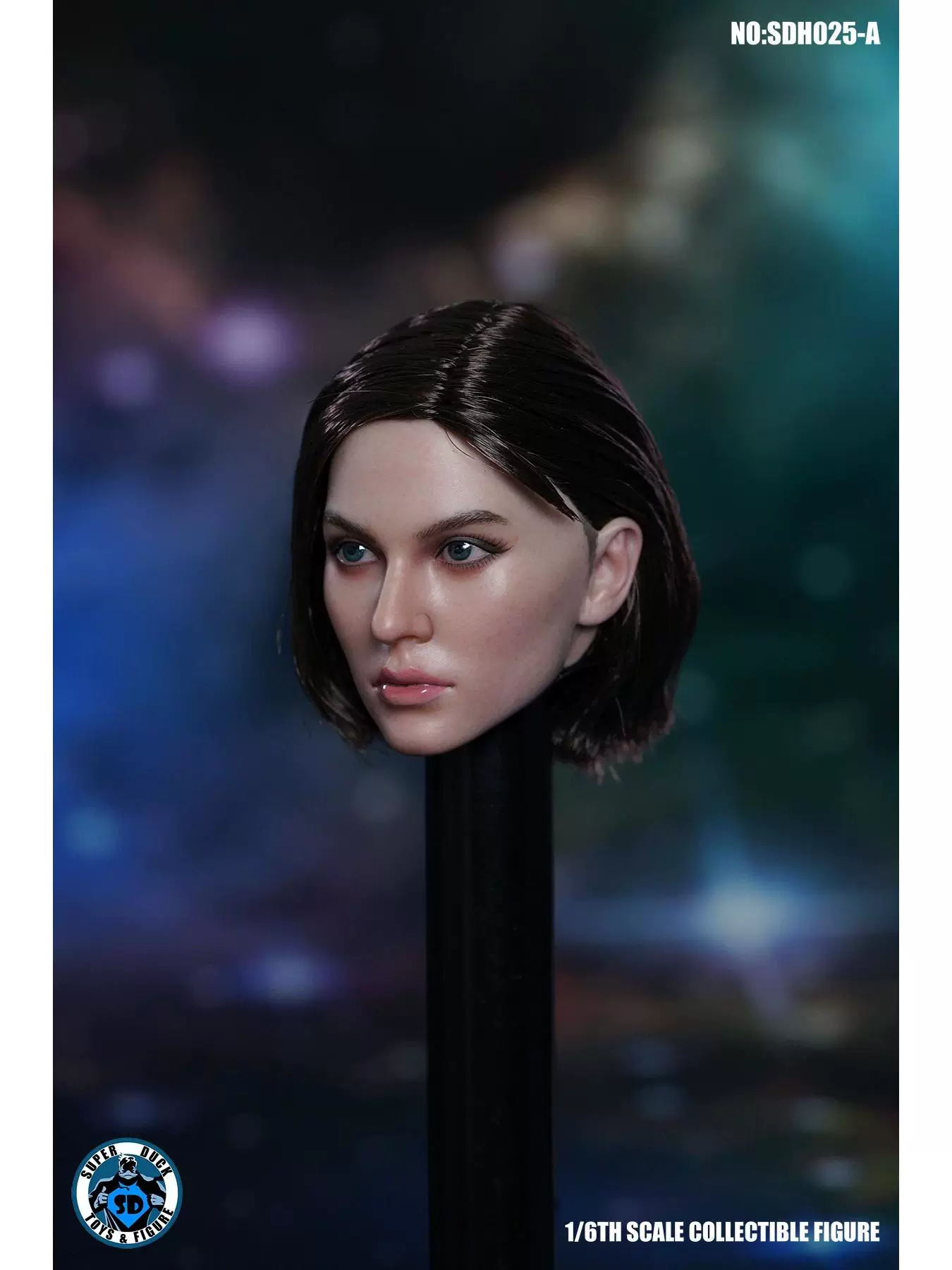 Портрет/Голова модели девушки-солдата 1/6 Spot Super Duck SDH025