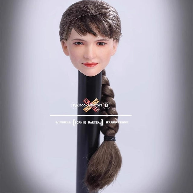 In-Stock Model Kit 1/6 Bm01 First Edition Sophie Marceau Movable-Eyed Female Soldier Head Sculpt