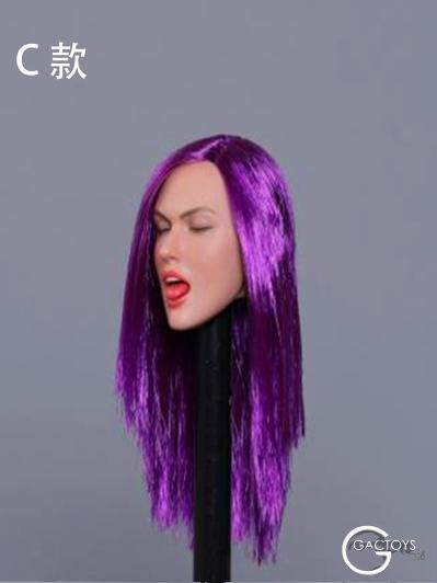 Spot 1/6 female soldier head sculpture European and American sexy expression female head sculpture third GACTOYS GC025 021