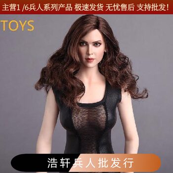 In-Stock 1/6 Scale Action Figure European and American Female Head Sculpt Gactoys Gc004 Suitable for Jo Ph Ht Plastic Female Body