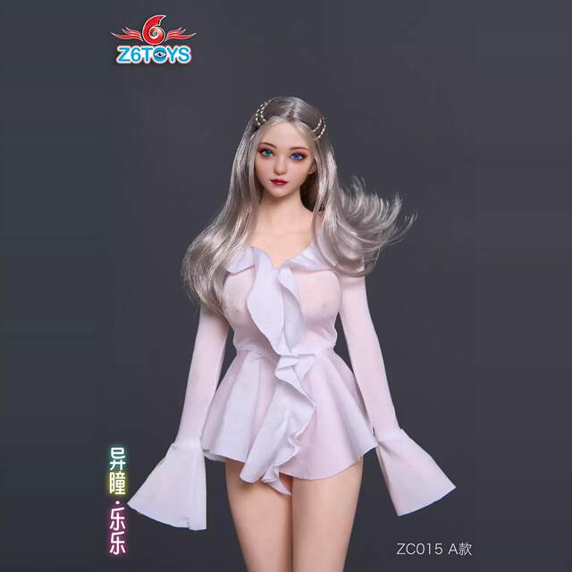 In Stock Z6Toys 1/6 Zc015 Le Le Doll with Movable Eyes and Unique Eyes, Female Soldier Head Sculpt