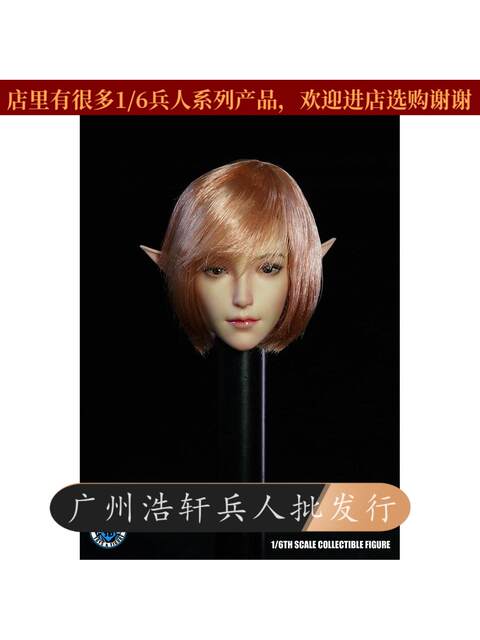 In Stock 1/6 Female Soldier Head Sculpt Model Super Duck Sdh021 Suitable for 1:6 Female Body