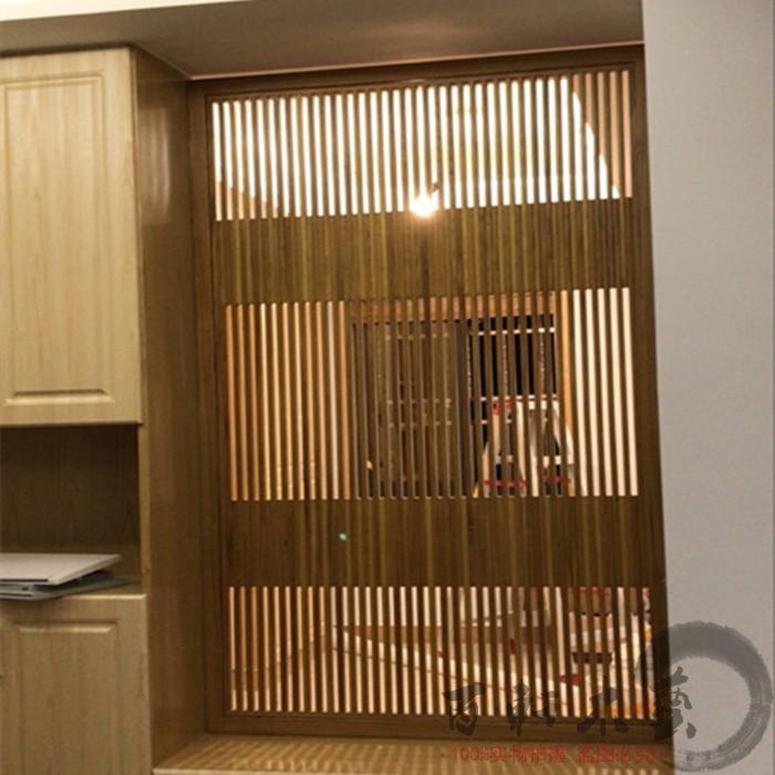 Solid Wood Into The Door Xuanguan Grille Chinese Tv Background Wall Wooden Grid Hollow Flower Grid Partition Screen Suspension Ceiling Hollow