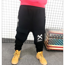 Large size Kai Kai Show tide brand parent-child military pants Hip-hop pants Men and womens fashion hip-hop catwalk performance pants