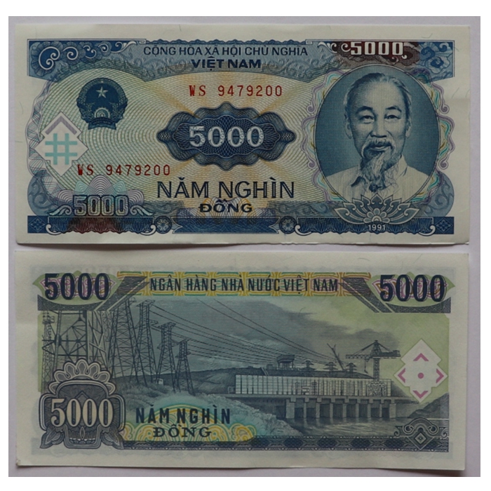 Special price Vietnam 5000 Shield foreign numismatic notes Asian currencies World countries real money collection genuine goods