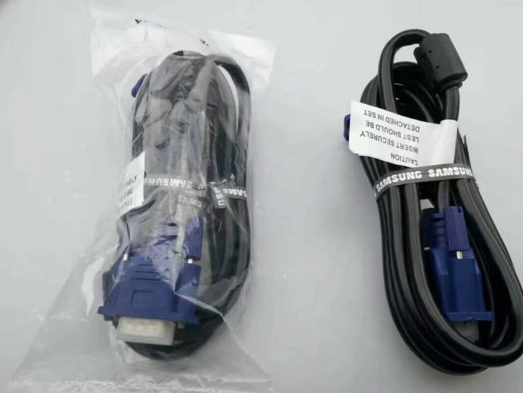 Full-pass original Samsung VGA line 1 5 m 4 5 blue head VGA connecting line wide flat display special line