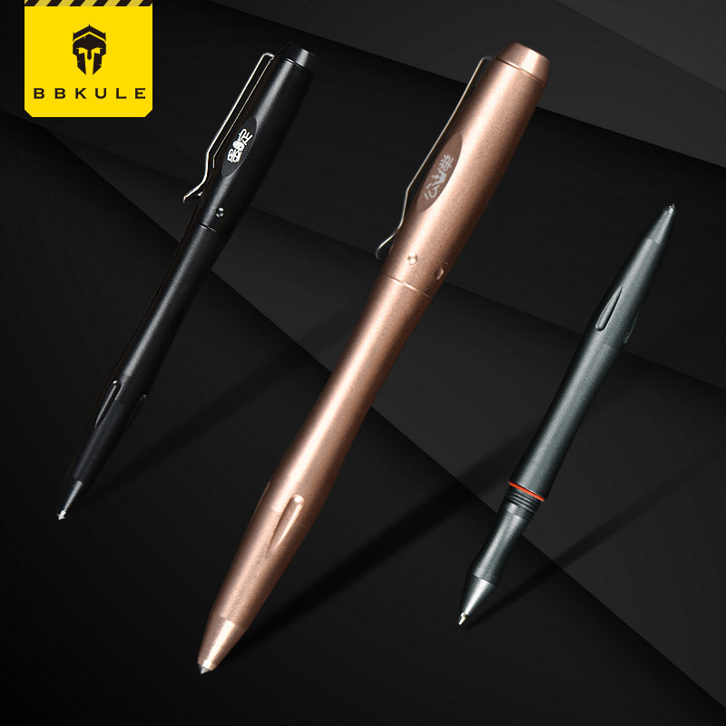 Multifunctional tungsten steel head tactical pen portable EDC equipment women's survival self-defense anti-wolf artifact safety weapon stick