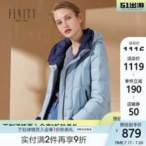 FINITY womens new autumn light down jacket white duck down fashion casual loose foreign style top jacket women