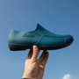 Thời trang gây sốc San Mingmei denim giày cao su thanh niên trung niên màu rắn nam cắt thấp không thấm nước giày chống mưa giày công sở giày sandal nam chống nước