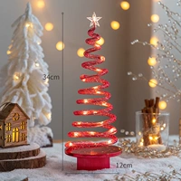 Большая красная светодиодная рождественская елка (спин -ретинг)