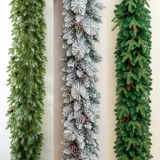 Рождественские украшения зашифрованы, рождественский кулон из ротанга, гирлянда, окно торгового центра, лестница, сцена, макет, реквизит для переодевания