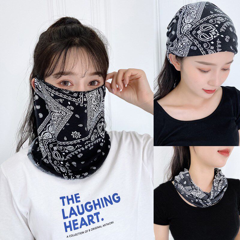 Sunscreen veil black summer ear-hook mask female even neck cycling riding ice silk cover face anti-UV learning to drive