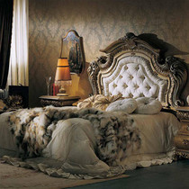 European double bed Italian luxury carved 1 5m cloth bed villa bedroom princess bed wedding bed 1 8 m