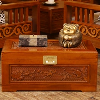 Camphor gỗ hộp tay chạm khắc bộ sưu tập lông rắn đặc biệt hộp sơn gỗ gói khung gỗ Dongyang khắc gỗ cung cấp đặc biệt - Cái hộp thùng gỗ sồi 100 lít