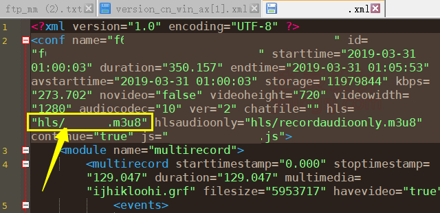 在某xml中找到了.m3u8关键字 在某xml中找到了.m3u8关键字