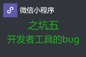 微信小程序从入坑到放弃之坑五:微信开发者工具的bug 微信小程序从入坑到放弃之坑五:微信开发者工具的bug