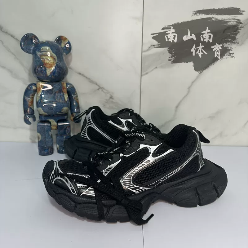 Классическая обувь Balenciaga Balenciaga 23 шоу модель XXXL distressed 3XL отражающие семейные dad shoes повседневные кроссовки
