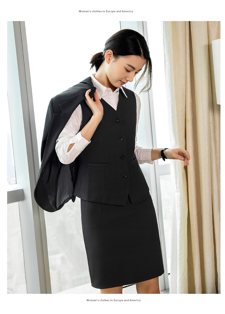 Bộ đồ vest nữ 2018 thu đông mới Tây Tạng màu xanh nhỏ phù hợp với thời trang khí chất phỏng vấn trang phục quần áo công sở chuyên nghiệp bộ vest nữ