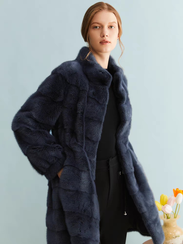 8C63509516 soundtrack Winter new collection waist temperament warm 100 lap up territorial waters mink fur coat-Taobao