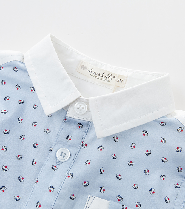 Chemise garcon DAVEBELLA à manche longue - Ref 2082233 Image 19