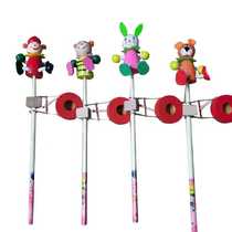 Street stall temple fair puppet hand drum colorful cartoon drum good sale childrens toy puppet hand drum drum