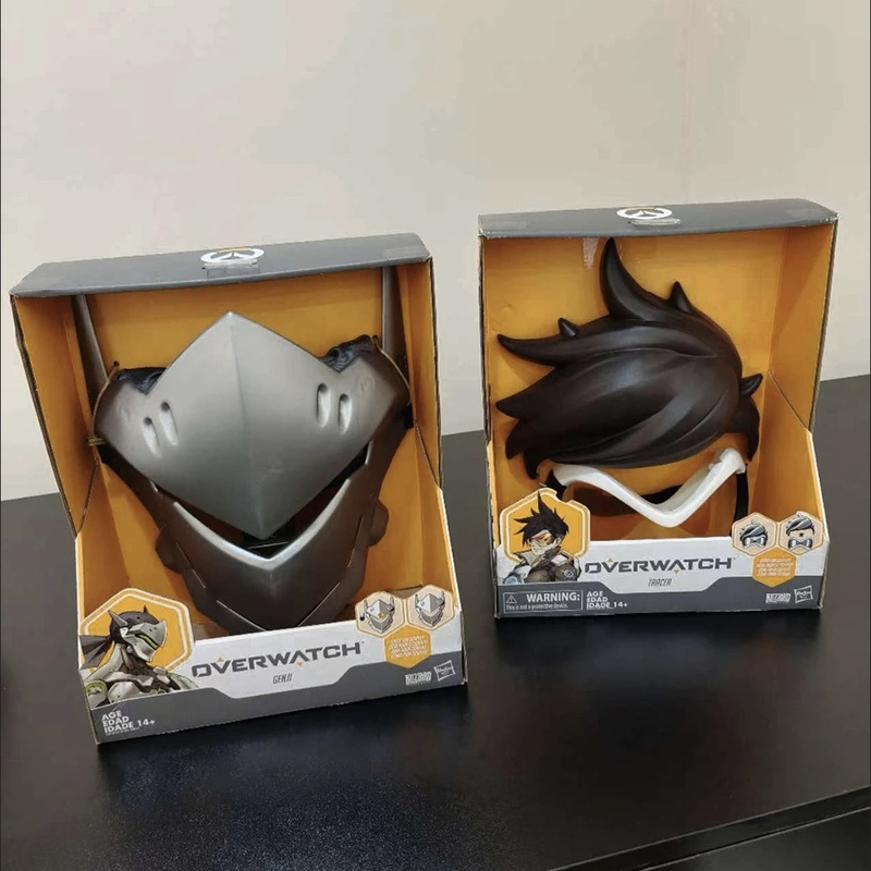 Hasbro Mask Series Overwatch Wearable Mask Genji & Tracer Game Props Hasbro Mask Series Overwatch Wearable Mask Genji & Tracer Game Props