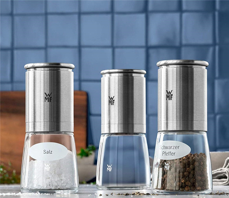 Spot German WmfWMF Stainless Steel Muller Pepper Sea Salt Grinding Machine Sauce Bottle 3 pieces