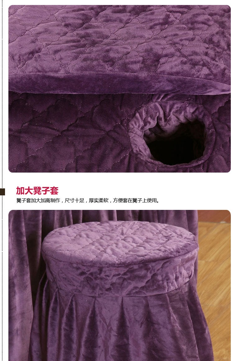 Siêu mềm pha lê nhung làm đẹp giường bốn bộ massage sang trọng châu Âu massage cơ thể thẩm mỹ viện dành riêng khăn trắng trải giường spa