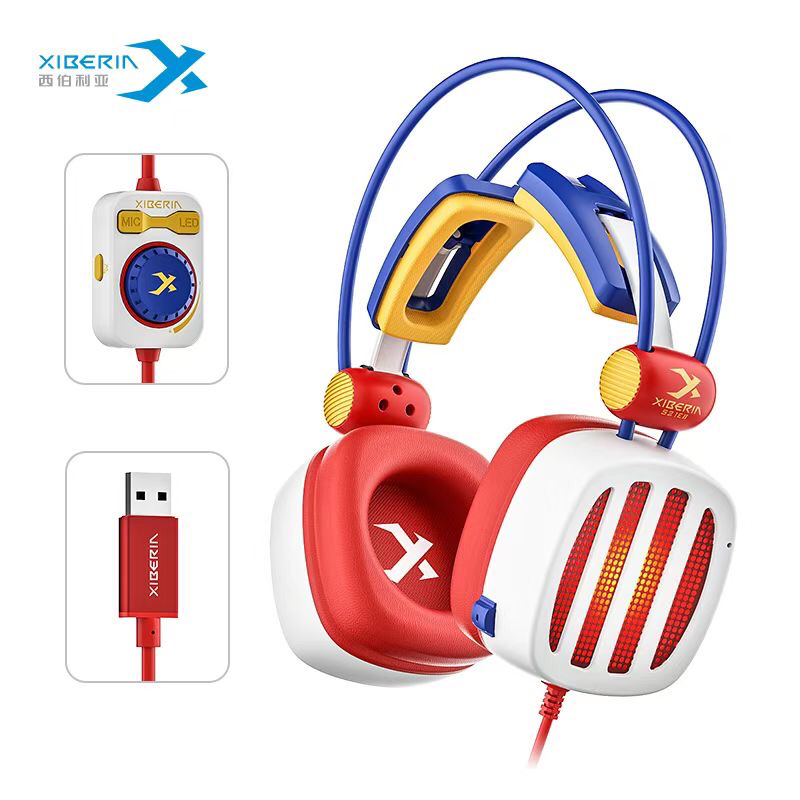 Siberia S21 Computer USB 7.1 Channel Wired Gaming Headset for Pubg