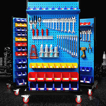 Single-sided workshop Mobile Five gold tools frame Hole Plate Material Shelving Hook box Shutter Display shelf